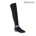 botas de tacón alto mujer overknee ancho invierno